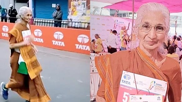 கெத்து காட்டிய பாட்டி.. 80 வயதில்  மாரத்தான் போட்டியில் 4.2 கி.மீ தூரத்தை 51 நிமிடத்தில் கடந்து அசத்தல்!