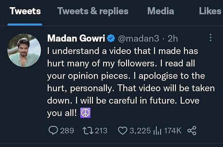 வெடித்த BBC ஆவணப்பட சர்ச்சை.. பகிரங்க மன்னிப்பு கேட்ட YOUTUBER மதன் கெளரி.. பின்னணி என்ன ?