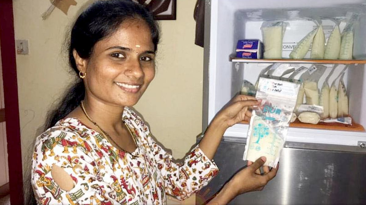 தாய்ப்பால் தானம் : 7 மாதங்களில் 105 லிட்டர்.. - சாதனை படைத்த கோவை பெண்.. - குவியும் பாராட்டு !