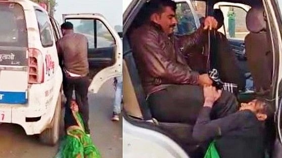 சாலையில் பெண்னை தரதரவென்று இழுத்து சென்ற ம.பி போலிஸ்: இணையத்தில் பரவும் அதிர்ச்சி வீடியோ!