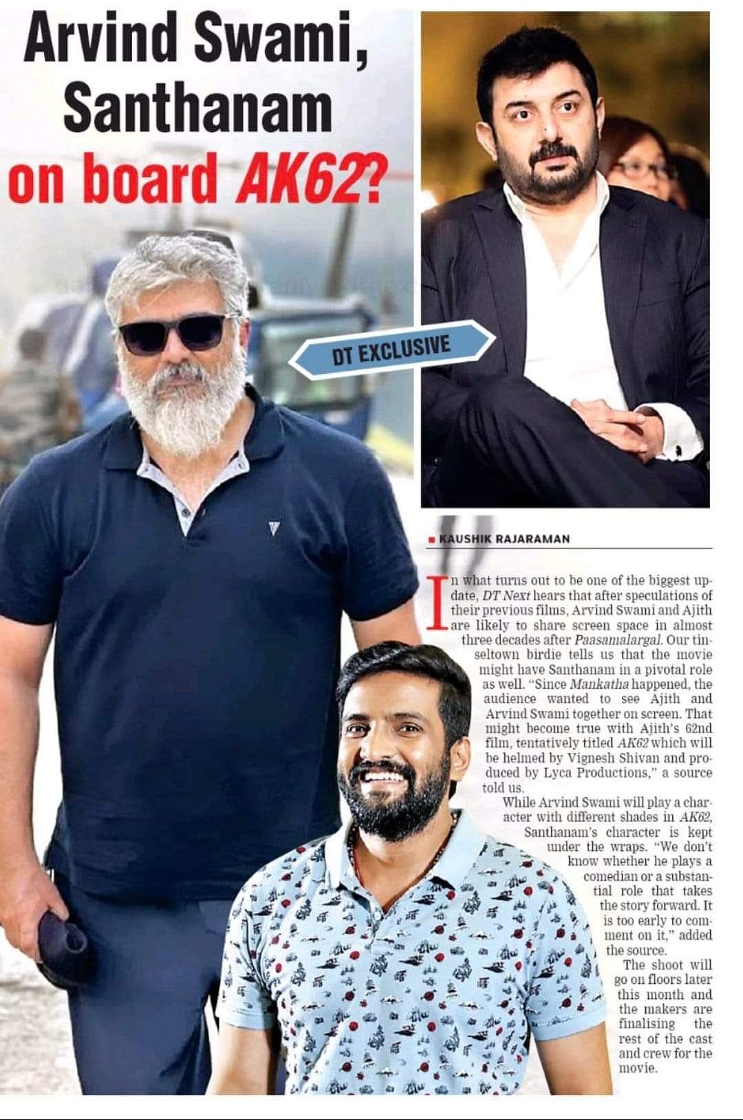 முதல்முறை அஜித்துக்கு வில்லனாக களமிறங்கும் 'அ' எழுத்தில் தொடங்கும் அந்த தமிழ் மாஸ் ஹீரோ ! #AK62 Update