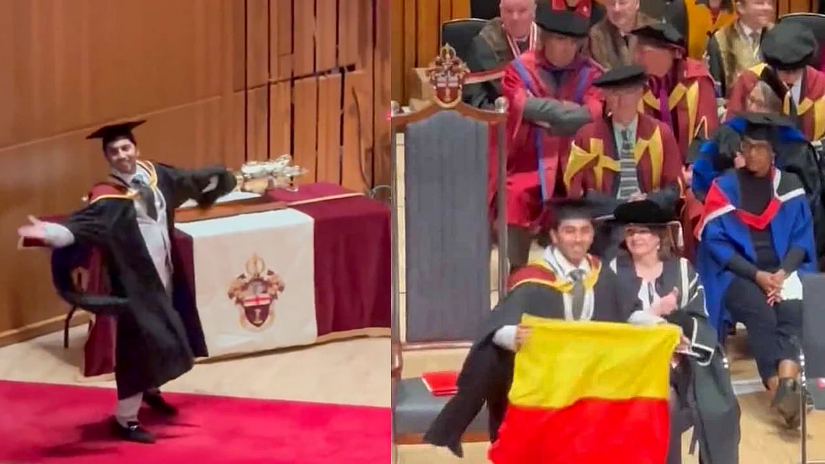 லண்டன் பல்கலைக்கழக பட்டமளிப்பு விழாவில் பறந்த கர்நாடக கொடி -இணையத்தில் வைரலாகும் வீடியோவின் பின்னணி என்ன?