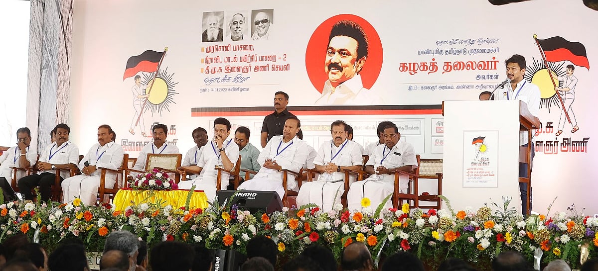 “இளைஞரணி வரலாற்றை  பாதுகாக்க வேண்டிய பொறுப்பு உதயநிதியிடம் இருக்கிறது” : முதல்வர் மு.க.ஸ்டாலின் பேச்சு!