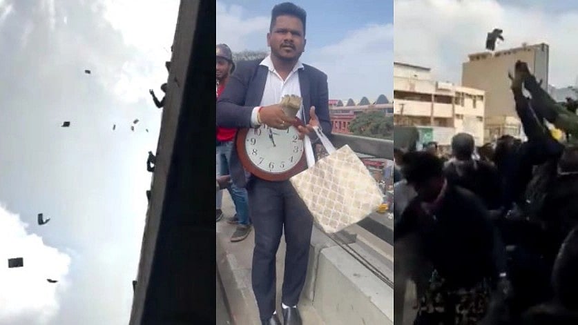 மேம்பாலத்தில் இருந்து கட்டுக் கட்டாக பணத்தை வீசிய தொழிலதிபர்.. காரணத்தை கேட்டு அதிர்ச்சியடைந்த போலிஸ்!