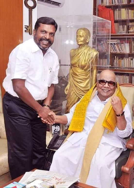 கலைஞரும் நானும்-3 : “உன‌க்குப் பெண் பார்க்கிறேன் என்றார்..” : கலைஞர் குறித்து நினைவலைகளை பகிர்ந்த திருமா!