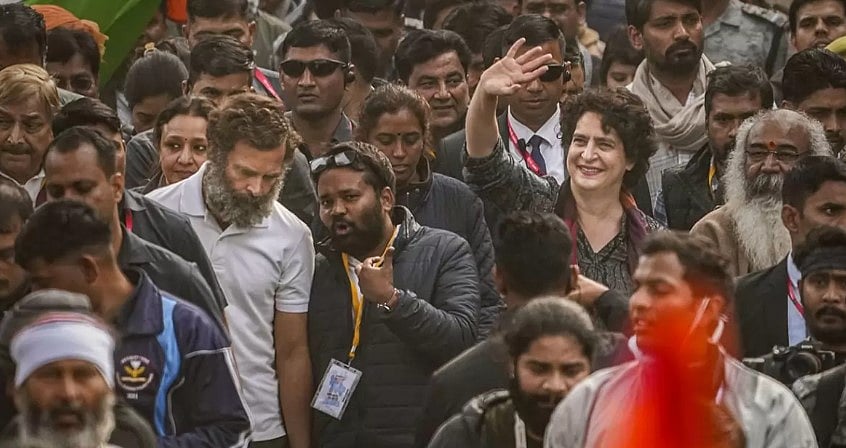 "அதானி, அம்பானிகளால் ராகுல் காந்தியை விலைக்கு வாங்க முடியாது":  நடைபயணத்தில் பிரியங்கா காந்தி பேச்சு!