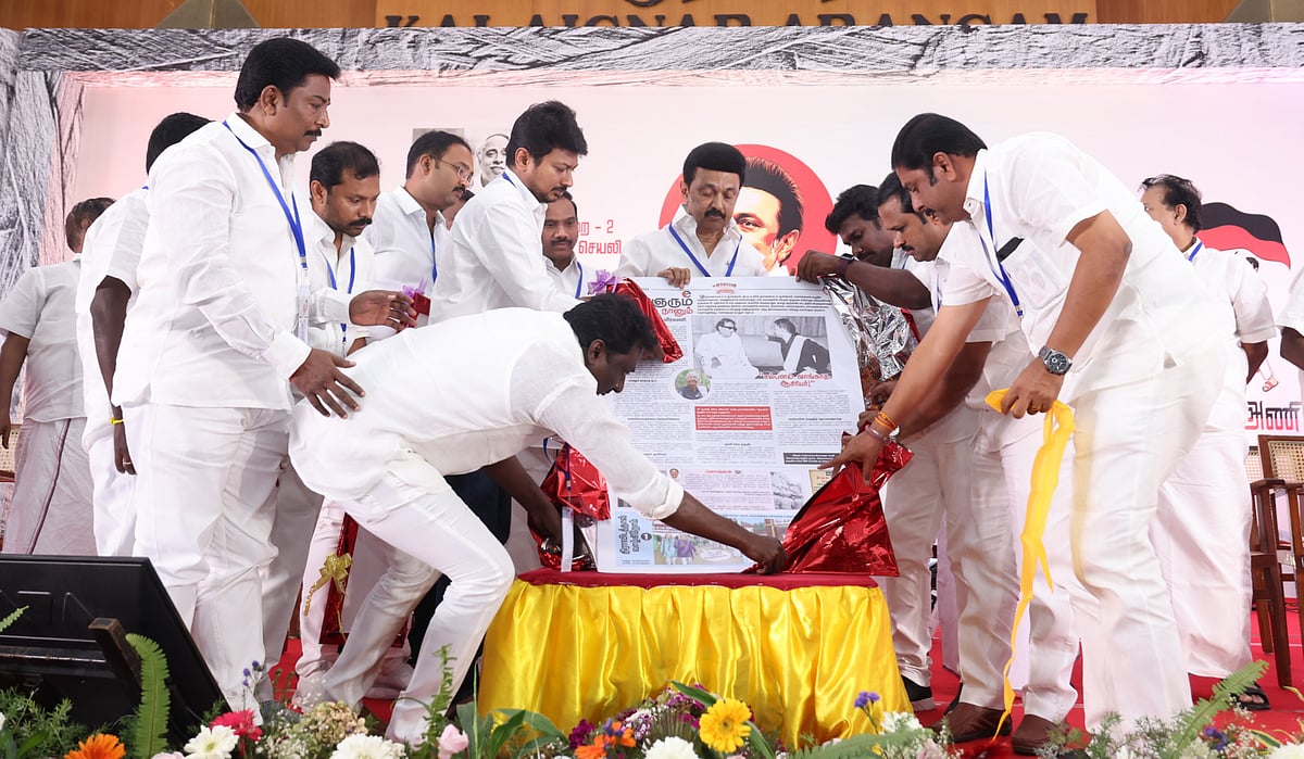 “இளைஞரணி வரலாற்றை  பாதுகாக்க வேண்டிய பொறுப்பு உதயநிதியிடம் இருக்கிறது” : முதல்வர் மு.க.ஸ்டாலின் பேச்சு!