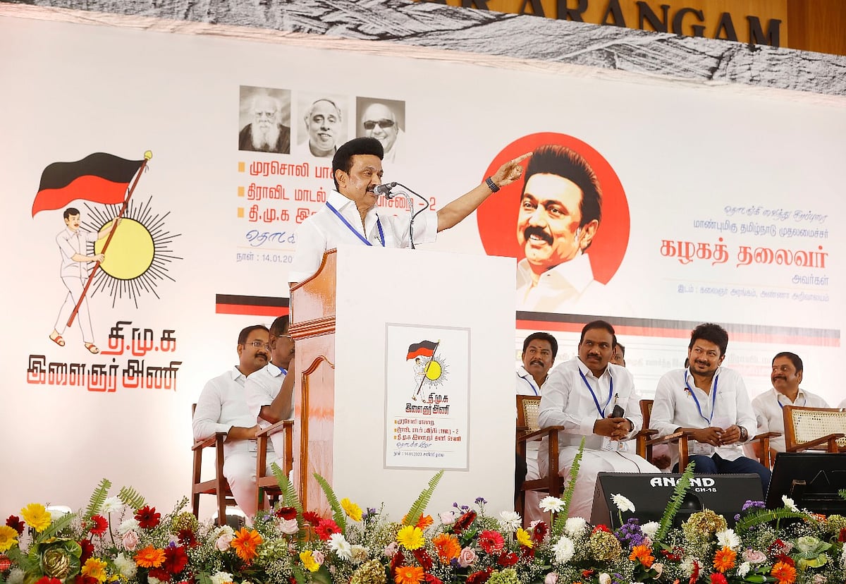 “இளைஞரணி வரலாற்றை  பாதுகாக்க வேண்டிய பொறுப்பு உதயநிதியிடம் இருக்கிறது” : முதல்வர் மு.க.ஸ்டாலின் பேச்சு!