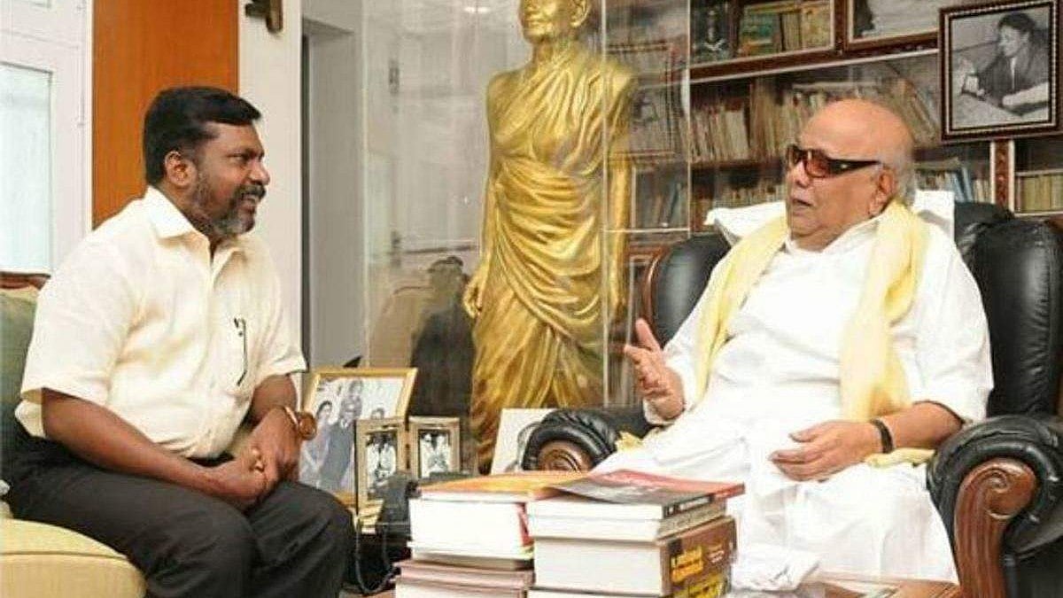 கலைஞரும் நானும்-3 : “உன‌க்குப் பெண் பார்க்கிறேன் என்றார்..” : கலைஞர் குறித்து நினைவலைகளை பகிர்ந்த திருமா!