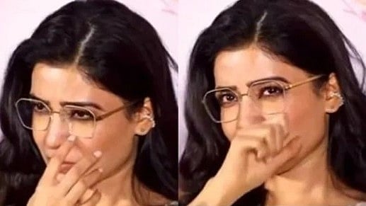 'சாகுந்தலம்' படத்தின் ட்ரெய்லர் வெளியீட்டு விழா மேடையில் கண்கலங்கிய சமந்தா.. நடந்து என்ன?