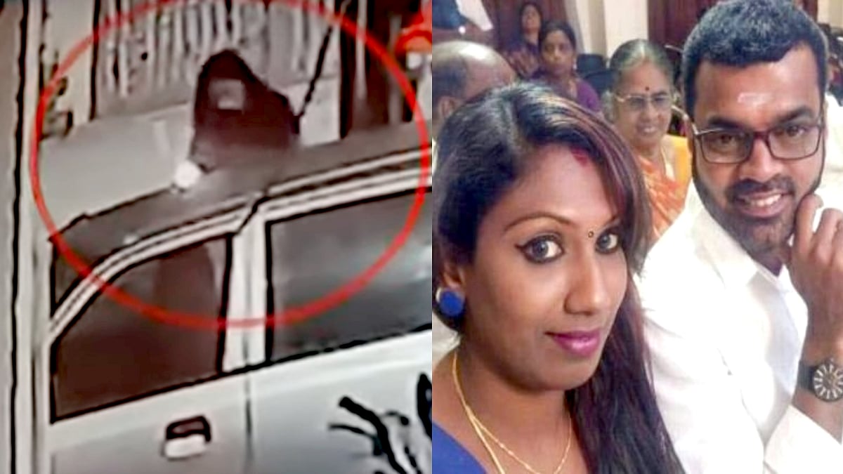 கார் மீது கல் வீசி மோசமாக நடந்து கொண்ட தாடி பாலாஜி மனைவி : வழக்கு பதிவு செய்த காவல்துறையினர்.. பின்னணி ?