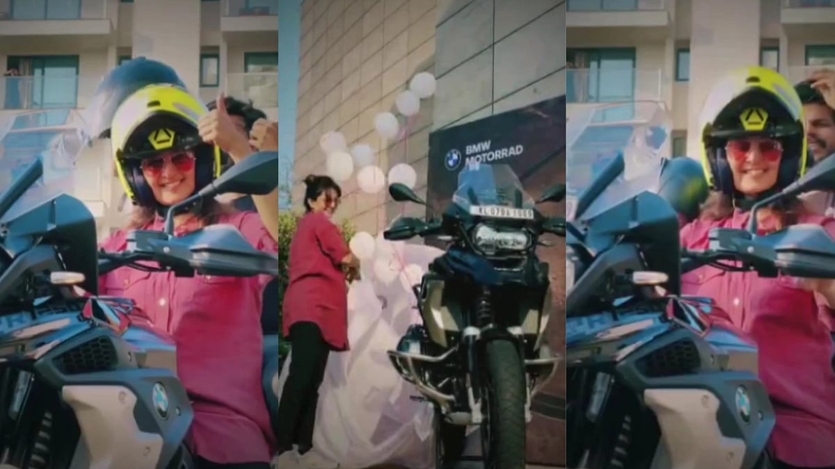 நீங்கதான் இதற்கு காரணம்..  புதிதாக BMW பைக் வாங்கி நடிகர் அஜித்துக்கு நன்றி தெரிவித்த துணிவு பட நடிகை!