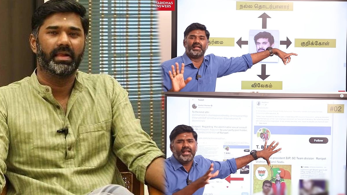 ஆபாசமாக இயங்கும் அண்ணாமலை நடத்தும் War Room : பின்னணியில் அமர் பிரசாத் ரெட்டி - மாரிதாஸ் சொல்வது என்ன?