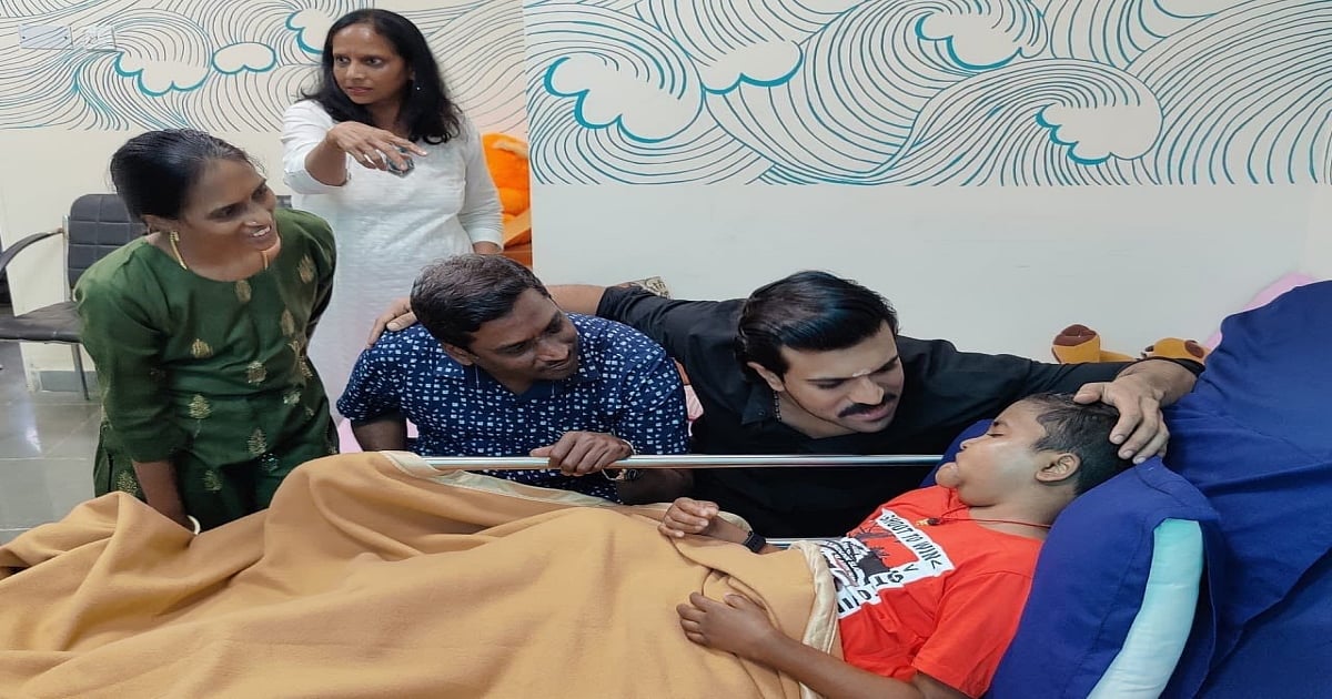 வாழ்வின் இறுதி நேரத்தில் இருக்கும் சிறுவன்.. நேரில் சென்று ராம் சரண் செய்த செயல்.. குவியும் பாராட்டுகள்!