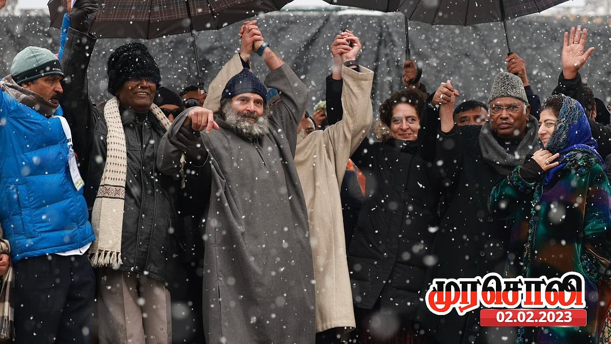 “காந்தியைக் கொன்ற சித்தாந்தத்துக்கு எதிராக.. பாஜகவை கதி கலங்க வைத்த ராகுலின் வெற்றிப் பயணம்”: முரசொலி !