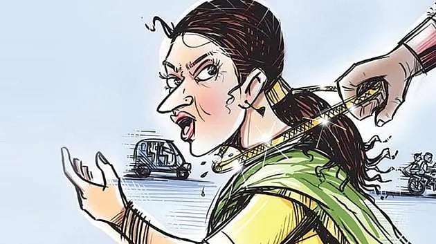 பெண்ணிடம் நகை பறிக்க முயன்ற மர்ம நபர்.. கைவிரலை கடித்து துண்டாக்கிய சிங்கப்பெண்.. உ.பி.யில் பரபரப்பு !