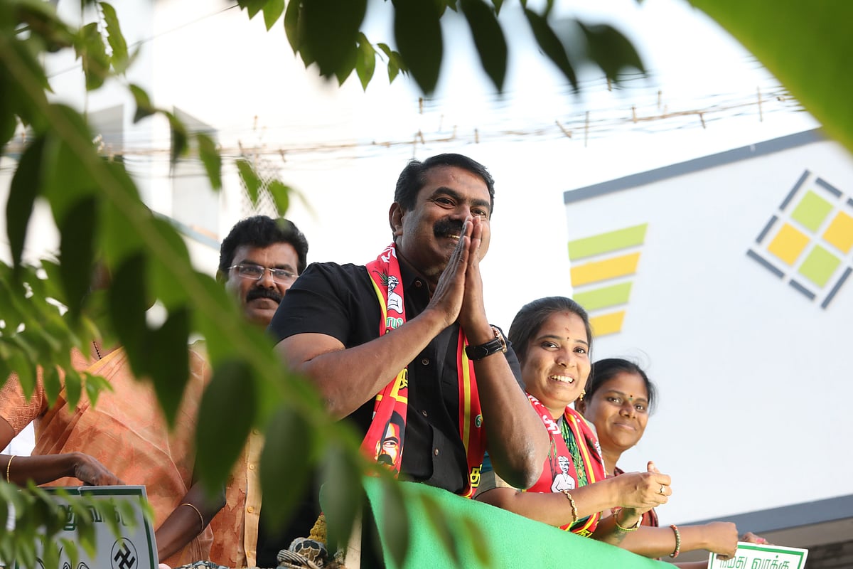 “வந்தேறிகள்..” - குறிப்பிட்ட சமூகத்தை தாக்கி பேசிய சீமான்.. நாம் தமிழர் கட்சியினரை விரட்டி அடித்த மக்கள்!