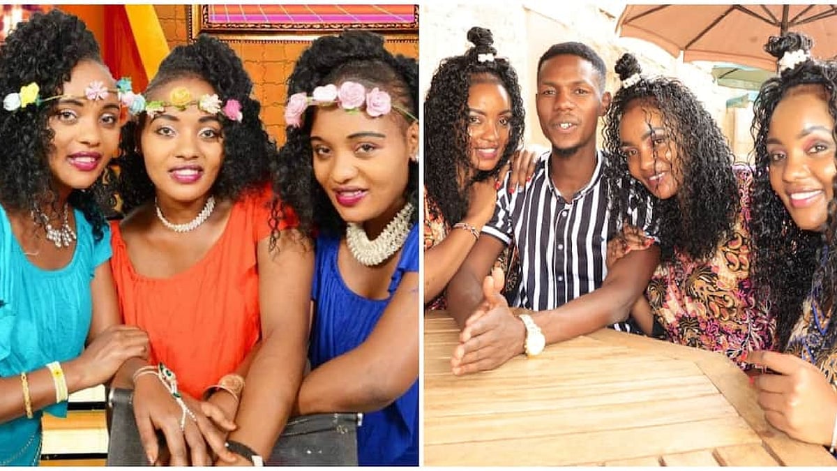 “I LOVE YOU THREEங்க..” ஒட்டி பிறந்து 3 சகோதரிகளை திருமணம் செய்த இளைஞர்.. கென்யாவில் வினோதம் !