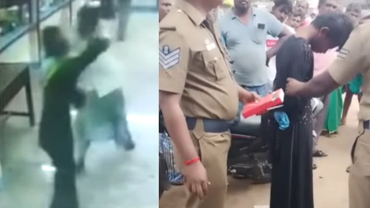 வங்கியில் கொள்ளையடிக்க துப்பாக்கியோடு வந்த இளைஞர்.. துண்டை வைத்தே மடக்கி பிடித்த பொதுமக்கள்! 