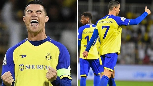 சவுதி புரோ லீக்கில் முதல் ஹாட்ரிக்.. ஒரே போட்டியில் விமர்சனங்களுக்கு முற்றுப்புள்ளி வைத்த ரொனால்டோ ! 