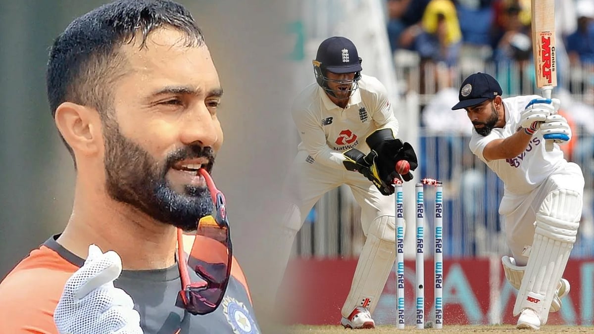 விராட் கோலி சுழற் பந்துவீச்சை எதிர்கொள்ள தடுமாற காரணம் இதுதான்.. -தினேஷ் கார்த்திக் கூறிய விளக்கம்  ! 