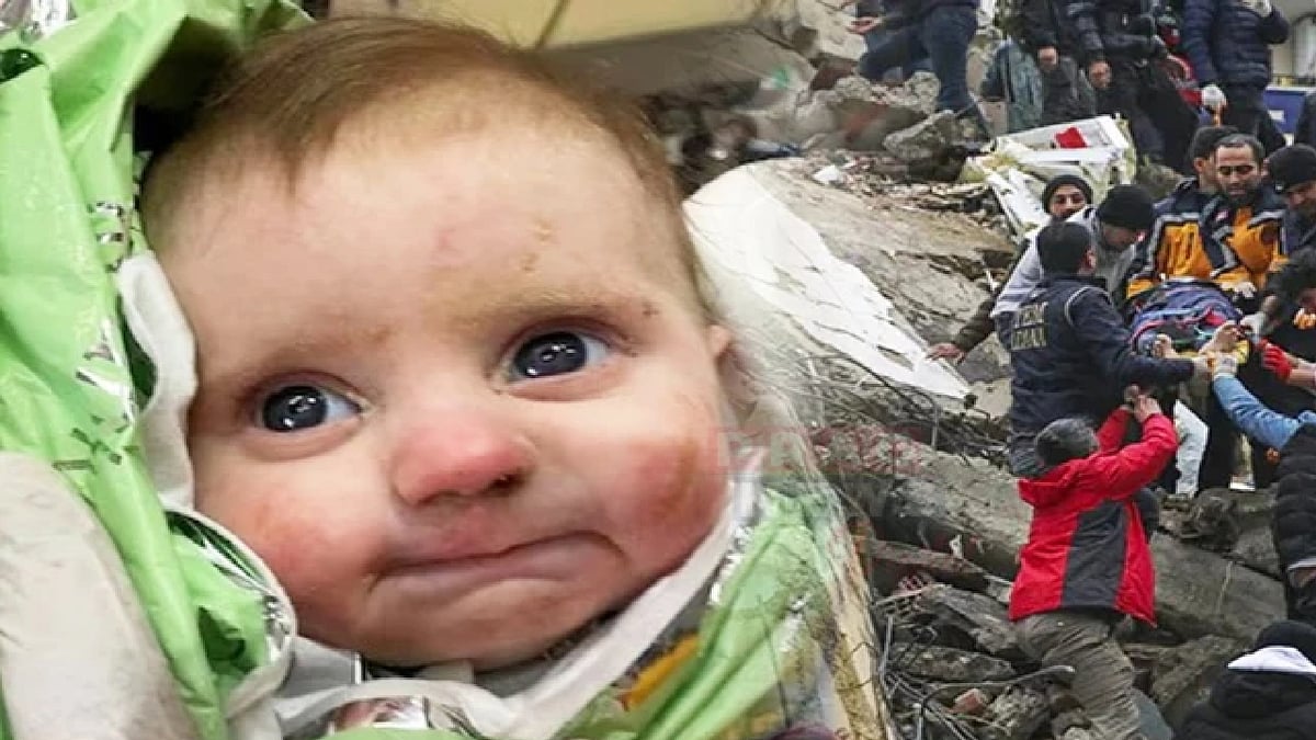 துருக்கி நிலநடுக்க இடிபாடுகளில் சிக்கிய குழந்தை.. 5 நாட்களுக்கு பின்னர் மீட்கப்பட்ட ஆச்சரிய சம்பவம் !