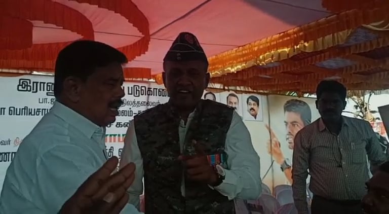 “எங்களுக்கு குண்டு வைக்கவும் தெரியும்..”: முன்னாள் ராணுவ வீரர் சர்ச்சை பேச்சு - குவியும் கண்டனம்! (video)