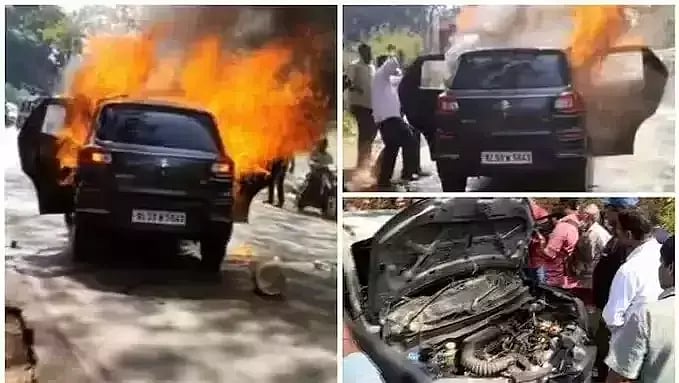 பிரசவ வலியால் துடிதுடித்த நிறைமாத கர்ப்பிணி.. திடீரென பற்றி எரிந்த கார்.. கேரள தம்பதிக்கு நேர்ந்த சோகம் !