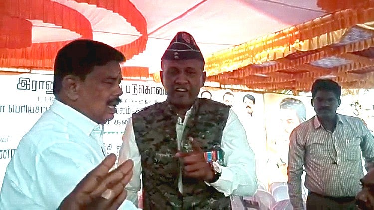 “எங்களுக்கு குண்டு வைக்கவும் தெரியும்..”: முன்னாள் ராணுவ வீரர் சர்ச்சை பேச்சு - குவியும் கண்டனம்! (video)