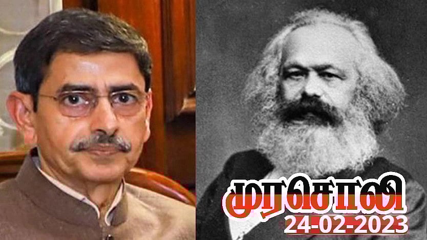 "உங்களை விட இந்தியாவை பற்றி காரல் மார்க்ஸுக்கு நன்கு தெரியும்".. ஆர்.என்.ரவிக்கு பதிலடி கொடுத்த முரசொலி!