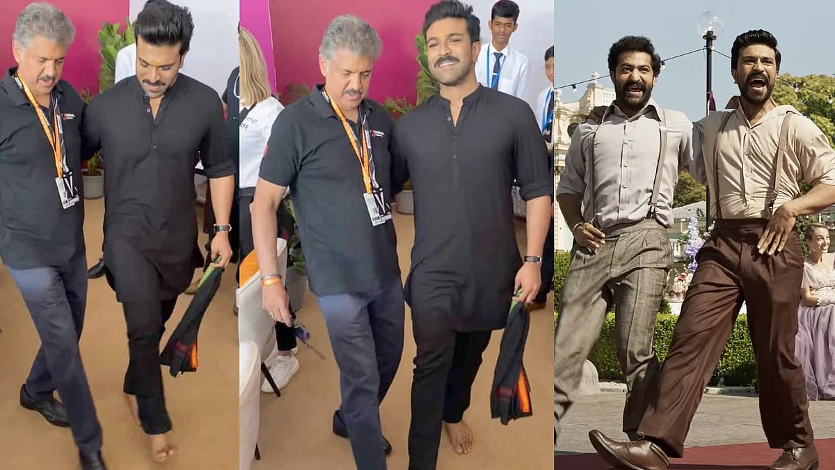 நாட்டு நாட்டு : தொழிலதிபர் ஆனந்த் மஹிந்திராவுக்கு Dance சொல்லிக்கொடுத்த ராம்சரண்.. வீடியோ வைரல் !