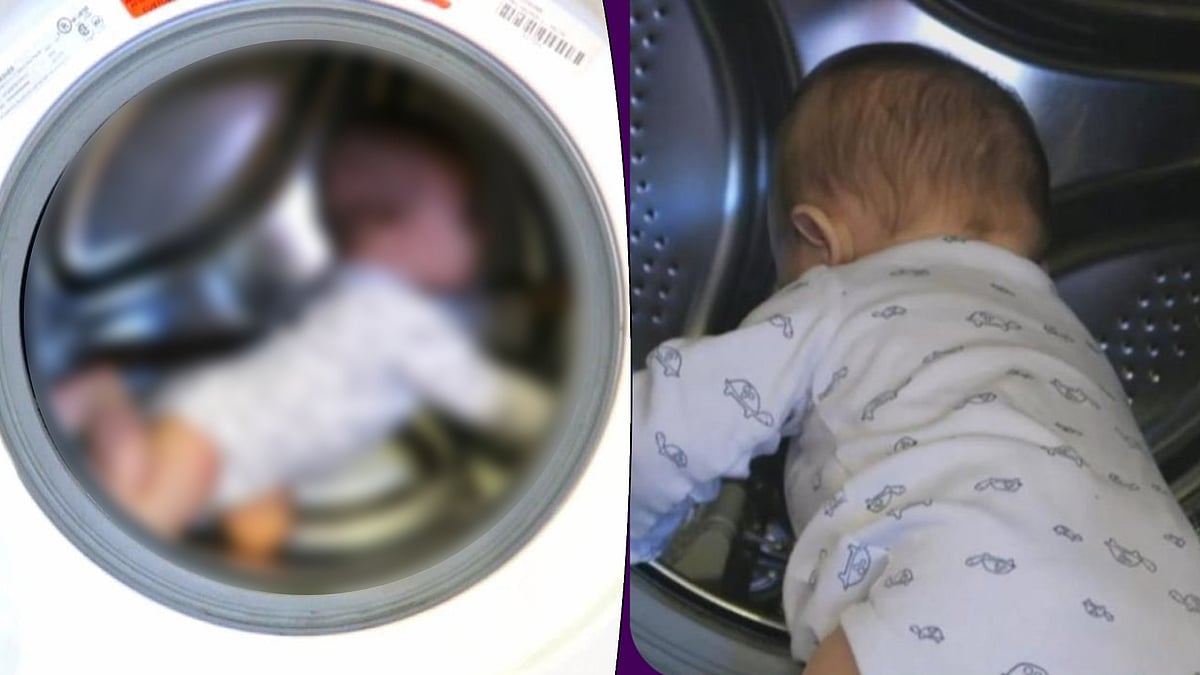 பெற்றோர்களே உஷார்..! வாஷிங் மிஷினுக்குள் இருந்த குழந்தை.. அறியாமல் துணிகளை துவைத்த தாய்.. என்ன நடந்தது ? 