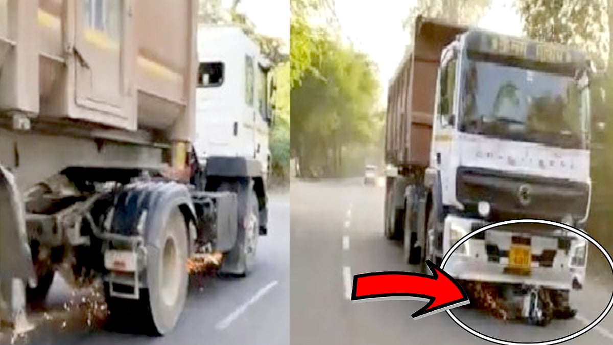 லாரிக்கு அடியில் சிக்கிய குழந்தை.. 2 கி.மீ தூரத்திற்கு இழுத்துச் செல்லப்பட்ட அவலம்.. பதைபதைக்கும் வீடியோ!