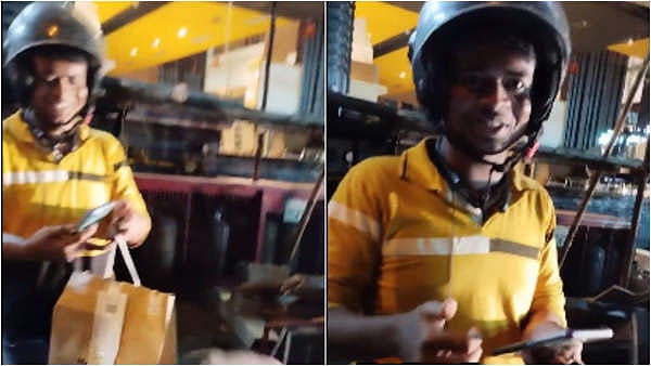 ஹே, எப்புட்றா.. பெங்களுருவில் 10 நொடிகளில் உணவை டெலிவரி செய்த நபர்.. இணையத்தில் வைரலாகும் வீடியோ !