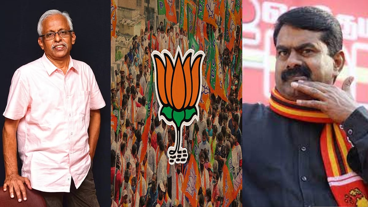 "சீமானும் பாஜகவும் ஒன்றுதான்.. இதை தம்பிகள் நன்றாக புரிந்துகொள்ள வேண்டும்" -எழுத்தாளர் மருதையன் விளக்கம்!