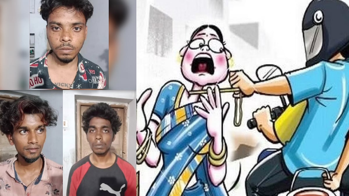 பெண்ணை தாக்கி  தங்க செயின் பறிப்பு.. இளைஞர்களை 4 மணி நேரத்தில் விரைந்து பிடித்த போலிஸ்: குவியும் பாராட்டு