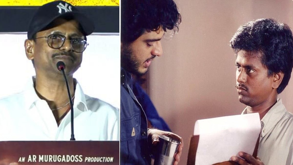 “நா இத சந்தோஷமா சொல்றேன்.. பிளேட், டீ கிளாஸ்லாம் கழுவிருக்கேன்..” - மேடையில் ஏ.ஆர்.முருகதாஸ் எமோஷனல் !