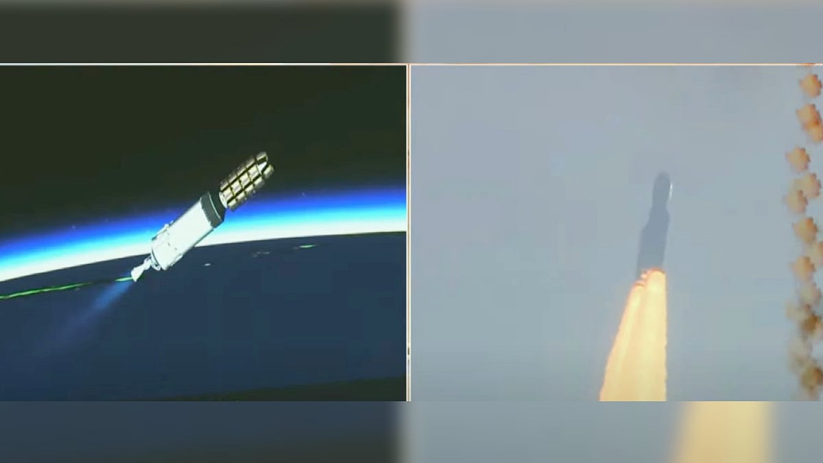 5,805 கிலோ எடை.. 36 செயற்கைக்கோள்கள்.. வெற்றிகரமாக விண்ணில் பாய்ந்தது LVM3 - M3 ராக்கெட் !