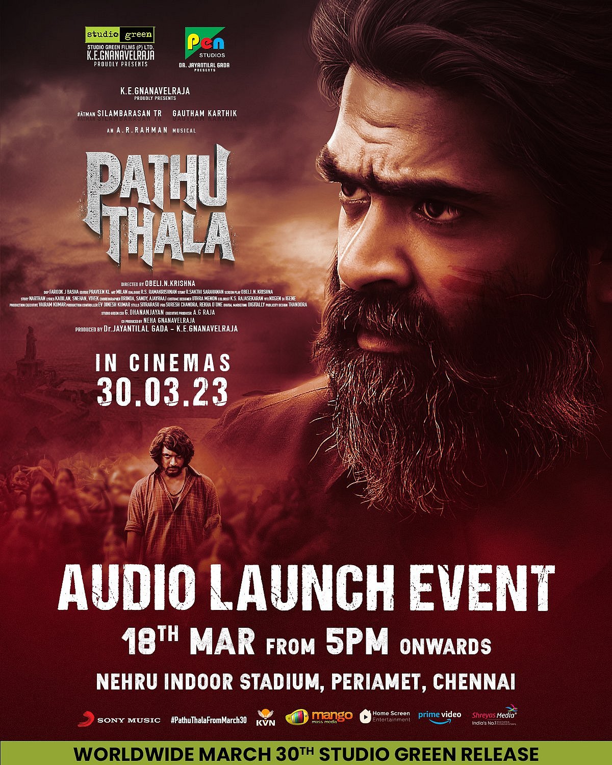 ‘AGR’ தரிசனத்துக்கு தயாராகும் ரசிகர்கள்.. “பத்து தல” ஆடியோ வெளியீட்டு விழா எங்கே? எப்போது? - மாஸ் Update!