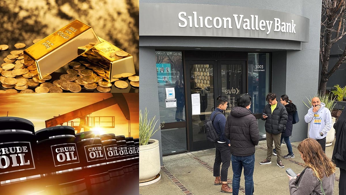 வீழ்ந்த கச்சா எண்ணெய் விலை.. ஏறிய தங்கம் விலை.. இதற்கு காரணம் திவாலான அமெரிக்க வங்கியா? பின்னணி என்ன ?