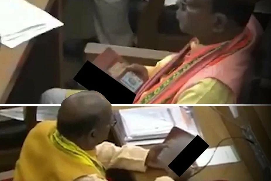 சட்டப்பேரவையில் ஆபாசப்படம் பார்த்த பாஜக MLA.. கர்நாடகத்தை தொடர்ந்து திரிபுராவிலும் அதிர்ச்சி !