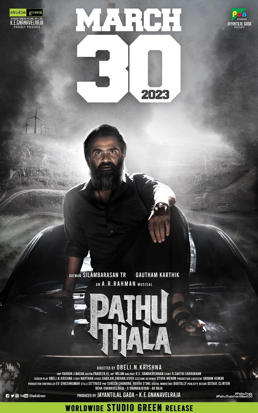 ”மூணு கடல் கூடும் குமரி கண்டத்துல”.. தெறிக்கவிடும் லுக்கில் சிலம்பரசனின் ’பத்து தல’ பட டீசர் வெளியானது !