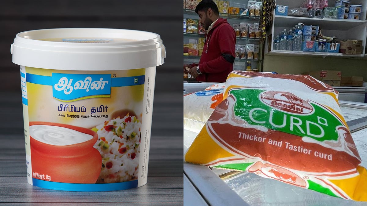 தயிர் பாக்கெட்டுகளில் நீங்க எப்படி வேண்டுமானாலும் அச்சடித்துகொள்ளுங்க..  பின்வாங்கிய ஒன்றிய அரசு !