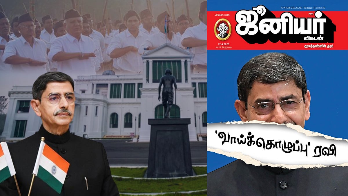 “வாய்க்கொழுப்பு ரவி - ஆளுநரை ஏன் சகித்துக்கொள்ள வேண்டும்?” : அட்டைப்படம் போட்டு வெளுத்து வாங்கிய ஜூ.வி.!