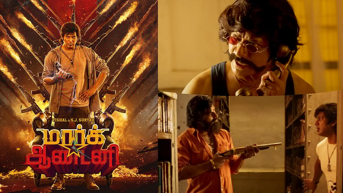 “எல்லாத்தையும் மாத்தி,மறந்து,மாறி வந்துருக்கேன்”-மீண்டும் ஒரு Time Travel படம்:வெளியானது MarkAntony டீசர்