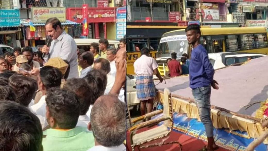 பாமக கூட்டத்தில் சரிந்து விழுந்த மேடை.. குதித்து தப்பிய அன்புமணி ராமதாஸ்.. சேலத்தில் பரபரப்பு!