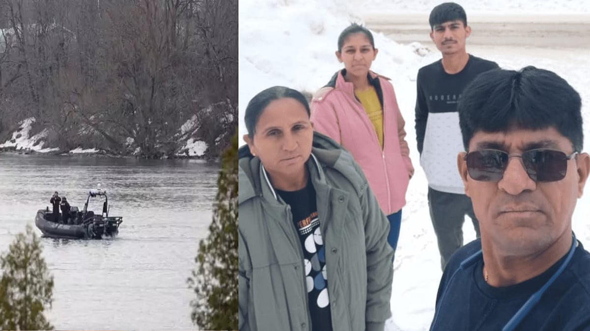 சட்டவிரோதமாக அமெரிக்காவுக்குள் நுழைய முயற்சி.. கனடா ஆற்றில் சடலமாக மீட்கப்பட்ட இந்திய குடும்பம் ! 