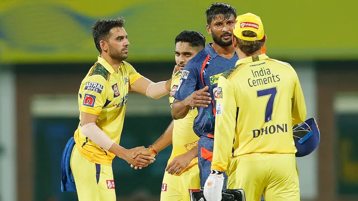 சேப்பாக்கத்தில் தொடரின் முதல் வெற்றியை பதிவு செய்த CSK.. 200 ரன்களை கடந்து சாதனையையும் தக்கவைத்தது !