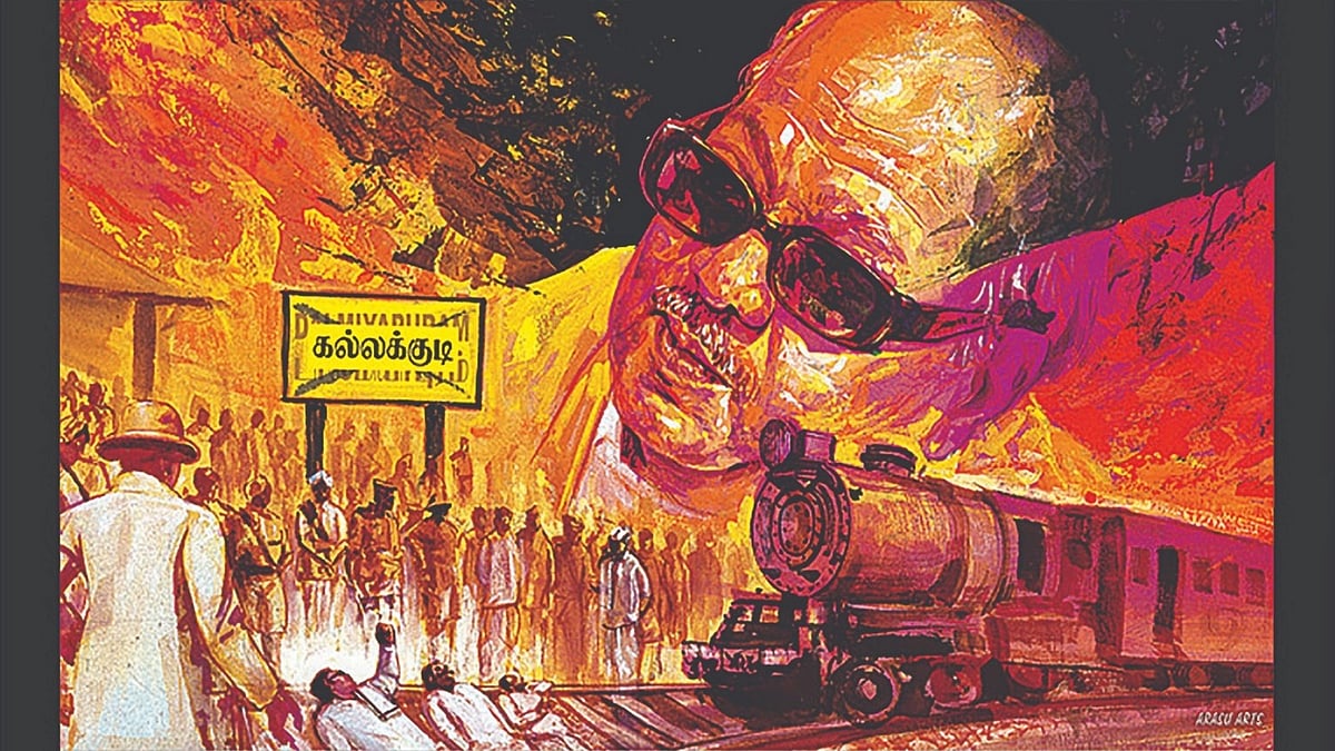 “தண்டவாளத்தில் தலைவன் தலை.. ரத்தத்தில் கல்லக்குடி பெயர்”: மெய்சிலிர்க்க வைக்கும் கலைஞரின் போராட்ட வரலாறு!