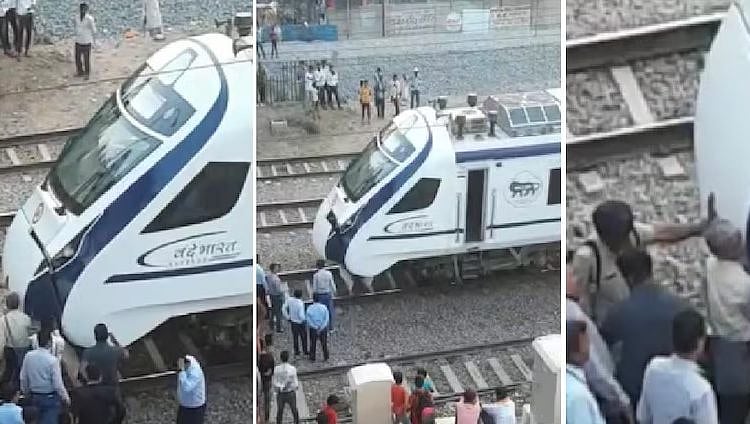 “இதுக்கு ஒரு எண்டே இல்லையா..” மோடி தொடங்கி வைக்கும் வந்தே பாரத் ரயில்கள்.. மோதி விளையாடும் மாடுகள் !